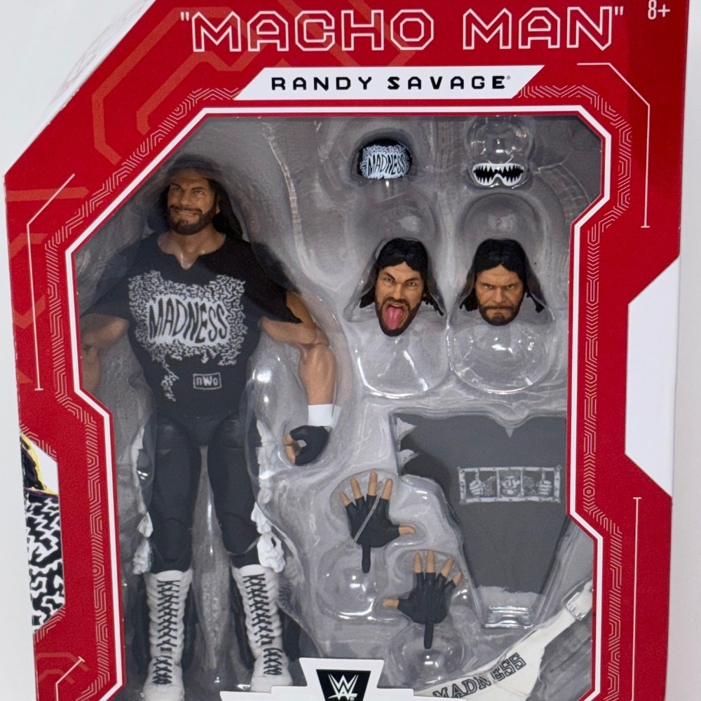 WWE Ultimate Edition Macho Man Randy Savage nWo Figure Sealed Mattel